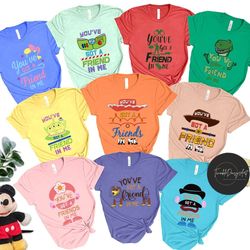 disney pixar toy story you've got a friend in me shirt, disney family vacation 2023, disney group shirt, disney friends,