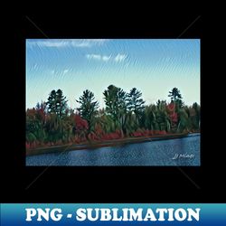 landscape maine - trendy sublimation digital download - perfect for sublimation art