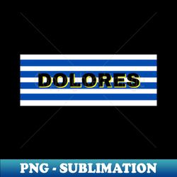 Dolores  City in Uruguay Flag Stripes - PNG Transparent Sublimation File - Perfect for Creative Projects