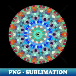 Colorful Mandala Octagon Shaped Tiles - PNG Transparent Sublimation File - Boost Your Success with this Inspirational PNG Download