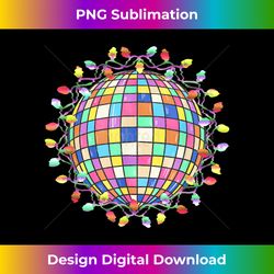 disco ball christmas lights costume  christmas disco ball - contemporary png sublimation design - lively and captivating visuals