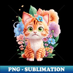 3d animation kitten sticker - signature sublimation png file - stunning sublimation graphics