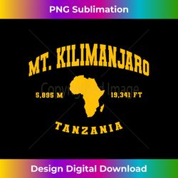 Mt. Kilimanjaro Tanzania - Vibrant Sublimation Digital Download - Access the Spectrum of Sublimation Artistry