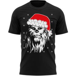 chewbacca christmas hat t-shirt