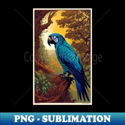 parrot ara - artistic sublimation digital file - unleash your inner rebellion