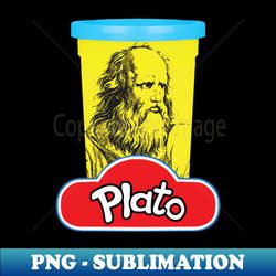 plato play doh philosophy pun - sublimation-ready png file - defying the norms