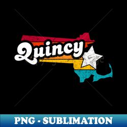 quincy massachusetts vintage distressed souvenir - digital sublimation download file - perfect for sublimation mastery