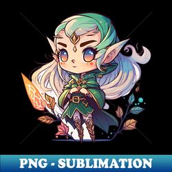 a dnd female elf paladin 1 - Modern Sublimation PNG File - Unleash Your Creativity