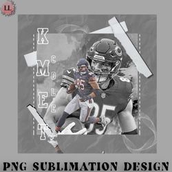 football png cole kmet football paper poster bears 3