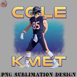 football png cole kmet football poster style