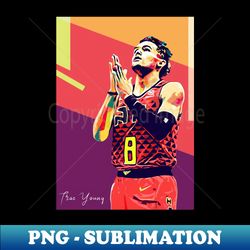 Trae Young - Elegant Sublimation PNG Download - Unlock Vibrant Sublimation Designs