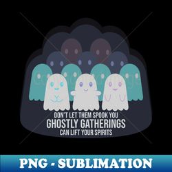genial ghostly ghosts celebration - elegant sublimation png download - defying the norms