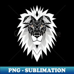 geometric lion head - aesthetic sublimation digital file - boost your success with this inspirational png download
