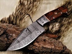 carbon steel knife, hunting knife with sheath, fixed blade camping knife, bowie knife, handmade knives, gifts for men