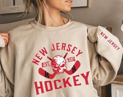 new jersey hockey sweatshirt, nj hockey sweatshirt, nj hockey gifts