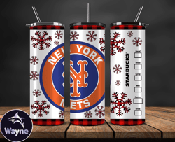 New York Mets Png,Christmas MLB Tumbler Png , MLB Christmas Tumbler Wrap 24