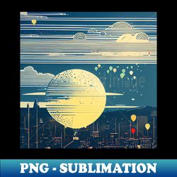balloon sky - special edition sublimation png file - capture imagination with every detail