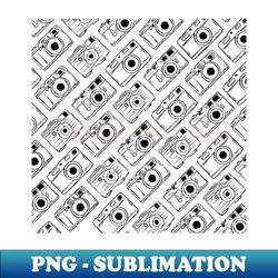 Vintage Camera Pattern - High-Quality PNG Sublimation Download - Instantly Transform Your Sublimation Projects