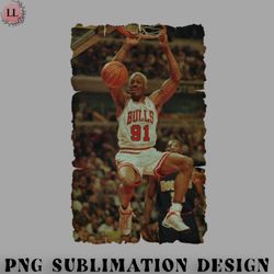 basketball png dennis rodman hanging in the basketball hoop