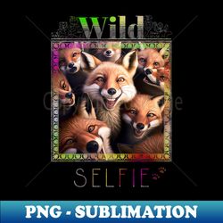 fox wild wild nature funny happy humor photo selfie - trendy sublimation digital download - fashionable and fearless