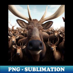 stag deer wild nature funny happy humor photo selfie - instant sublimation digital download - transform your sublimation creations