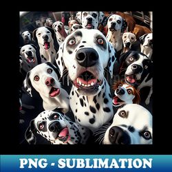 dog dalmatian wild nature funny happy humor photo selfie - professional sublimation digital download - defying the norms