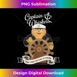 captain whiskers cartoon - luxe sublimation png download - crafted for sublimation excellence