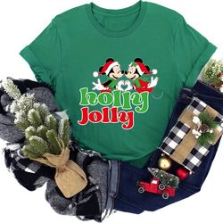 disney christmas santa mickey shirt, mickey and minnie christmas shirt, disney winter shirt, christmas shirt, xmas shirt