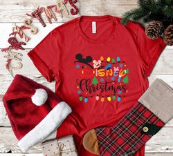disney christmas shirt, disney xmas shirt, disney christmas matching shirts, disney christmas family tee, christmas fami