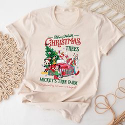 disney farm fresh shirt, mickey's tree farm, mickey and friends christmas shirt, christmas disney family shirt