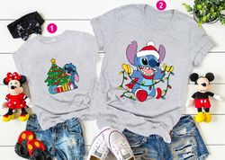 disney stitch christmas shirt, christmas tee, disney lilo stitch shirt, disney vacation shirt, disneyland trip shirt, sa