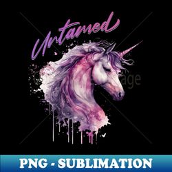 80s retro graffiti untamed unicorn - png transparent sublimation file - perfect for creative projects