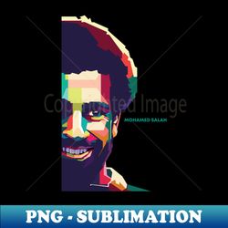 mohamed salah pop art - decorative sublimation png file - stunning sublimation graphics