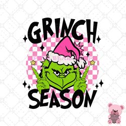 pinky grinch season svg -pink bear shop