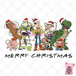 toy stories merry christmas and friends svg -pink bear shop