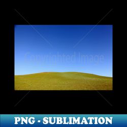 blue sky on the hill - photography - aesthetic sublimation digital file - unleash your creativity
