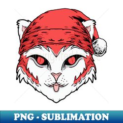 cat with a hat santa family fun - unique sublimation png download - fashionable and fearless