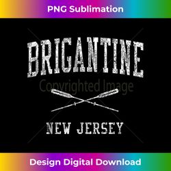 Brigantine New Jersey NJ Vintage Nautical Sports Design Tee - Eco-Friendly Sublimation PNG Download - Enhance Your Art with a Dash of Spice