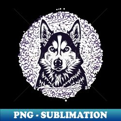 siberian husky - png transparent sublimation file - vibrant and eye-catching typography