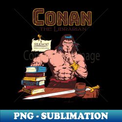 conan the librarian colored - vintage sublimation png download - perfect for personalization