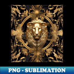 lion face - png transparent sublimation design - vibrant and eye-catching typography