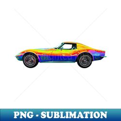 psychedelic vette - signature sublimation png file - perfect for sublimation art