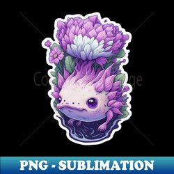 cute axolotl sticker - cute animal - premium png sublimation file - transform your sublimation creations
