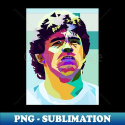 diego maradona wpap with background - stylish sublimation digital download - unleash your creativity