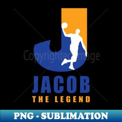 jacob custom player basketball your name the legend - sublimation-ready png file - instantly transform your sublimation projects