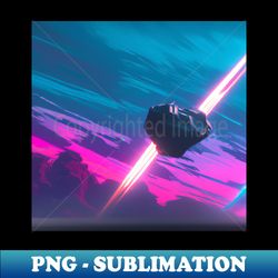 neon meteor - png transparent sublimation file - stunning sublimation graphics