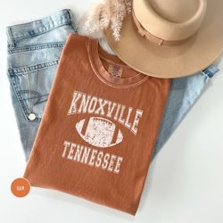 women's knoxville tennessee comfort colors football tshirt