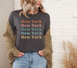 new york shirt cute new york tshirt new york gifts new york gift for her rainbow new york tee new york mom new york gift
