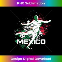 soccer mexico flag  football team  mexican footballer - futuristic png sublimation file - infuse everyday with a celebratory spirit