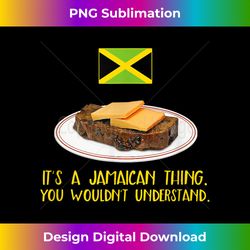 jamaican spice bun t- with jamaican flag - bespoke sublimation digital file - chic, bold, and uncompromising